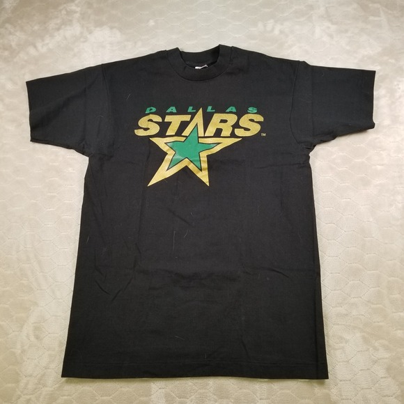 VTG 90s Dallas Stars Single Stitch Shirt Sz Lg DS Deadstock USA Made 1st Year